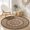 Color 1, variant on SPXUBZ Round Velvet Area Rug Vintage Khaki Coffee Oriental Circular Floor Mat Soft Medallion Accent Carpet for Bedroom Living Room Boho Home Decor Non-Slip Washable Throw Rugs