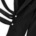thumbnail image 5 of Men's Lapel Blazer Jacket Sport Coat, Cross Strap Cutout Hollow Out Single鈥態reasted Casual Suit Jacket for Party Club Nightclub Prom, 5 of 9