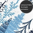 thumbnail image 3 of Merry Christmas Shower Curtain, Blue Xmas Pine Tree Holiday Winter New Year Bathroom Curtain Decor, Waterproof Shower Curtian Accessory Set 12 Hooks 72x72 inch, 3 of 6