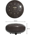 thumbnail image 6 of LAGRIMA Steel Tongue Drum, 11 Notes 10 Inches Percussion Instrument with Drum Mallets Note Stickers Finger Picks Mallet Bracket and Gig Bag, Brown, 6 of 7