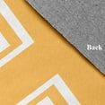 thumbnail image 2 of 4' x 6' Simply Daisy Corner Stripes Modern & Contemporary Chenille Area Rug, Egg Yolk Yellow, 2 of 4