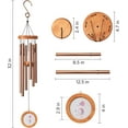 thumbnail image 6 of HBlife Memorial Gifts - Memorial Wind Chimes for Loss of Mom, Sympathy Gifts for Loss of Mother, Bereavement Wind Chimes in Memory of Loss of Love One, Bronze (32 inch), 6 of 8