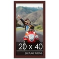 thumbnail image 2 of 20x40 Classic Modern Brown Picture Frame - UV Acrylic, Foam Board Backing, Hanging Hardware, 2 of 8