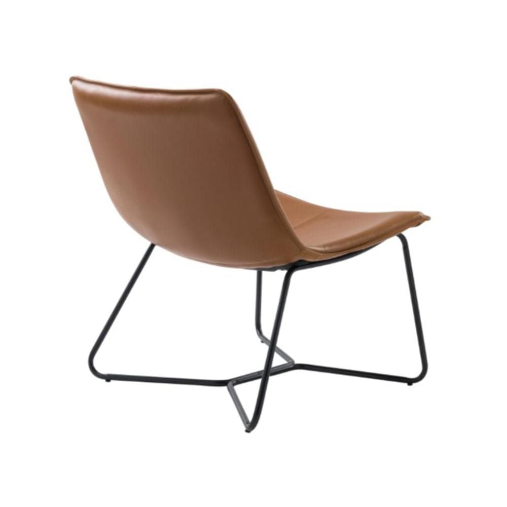 Chaise d'appoint Heavenly Collection, chaise en PU, chaise en PU avec cadre en métal noir, chaise longue, chaise longue en PU, chaise de salon, chaise de salle à manger, chaise de studio, chaise de re