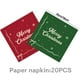thumbnail image 3 of 20 Servilletas Navideñas a Cuadros | Toallas de Papel Rojas y Verdes | 16,5 X 16,5 Cm | 100 G | Artículos para Fiestas Navideñas, 3 of 6