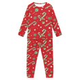 thumbnail image 5 of DISNIMO Red Christmas Lollipop Pajamas for Girls 9-10 Years Old Pajama Set Girls 2 Piece Pjs for Girls Long Sleeve Pj Set Kids Girls Pajamas Set Pants Fall Pjs Girls Sleep Wear Pajamas Sleepover, 5 of 7