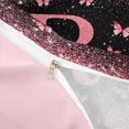 thumbnail image 4 of jejeloiu Butterfly Glitter Initial R Print Duvet Cover Set For Girls,Pink Monogrammed Theme Bedding Full For Kids,Pink Reversible,3pcs(No Comforter), 4 of 6