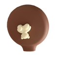 thumbnail image 1 of Travel Cushion Hairbrush Round Shaped Bear Decor Portable Folding Comb with Mirror coffee Color, 1 of 5