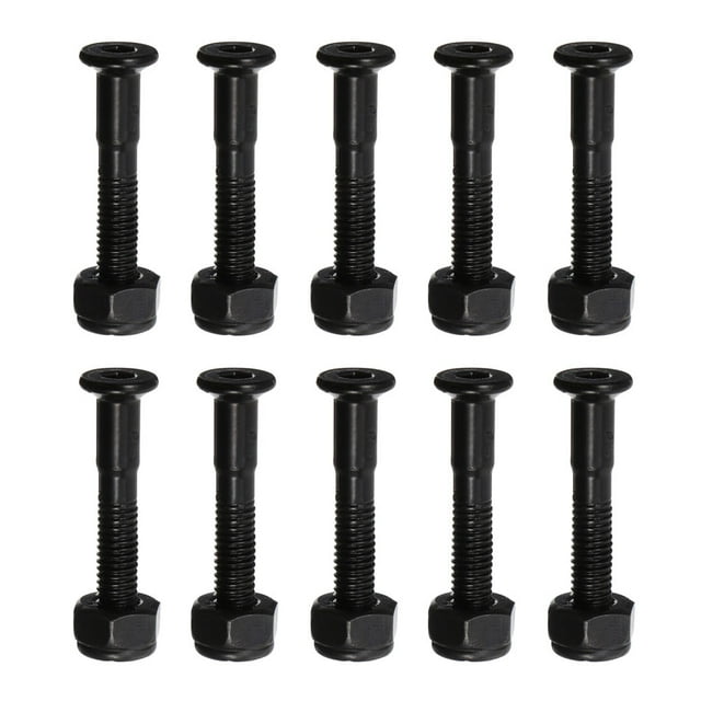 EeaseCA 40 Sets Skateboard Hardwares Set Replacement Parts Black Mounting Bolts Set