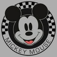 thumbnail image 2 of Boy's Mickey & Friends Checkered Mickey Mouse Portrait  Graphic Tee Athletic Heather Medium, 2 of 5