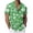 Green, variant on Hawaiian Shirts for Men Tropital Graphic Button Down Shirt Cozy Short Sleeve Lapel Beach Vacation Shirts Light Blue S