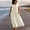 Beige, variant on Women's Cotton Linen Short Sleeve Maxi Dress Scoop Neck Button Front Pleated Loose Fit Dress Lightweight Solid Color Summer Vacation Beach Dresses