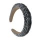 thumbnail image 1 of Sonducket Diademas con cuentas de cristal con purpurina, tocado de punto Flexible para el cabello, tocado para mujer, fiesta, colorido brillante Accesorio para el cabello Plata Sonducket AP010971-08B, 1 of 5
