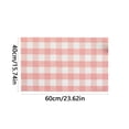 thumbnail image 3 of Spring Pink and White Plaid Rug, 23.62 inch Doormat Rug for Front Door, Hand-Woven Washable Entryway & Porch Decor for Home Entrance Patio Farmhouse Indoor Outdoor, 3 of 7