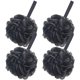 thumbnail image 1 of Ducha Baño Esponja Ducha Loofahs Bolas 60 g / PCS para Body Wash Baño Hombres y Mujeres - Juego de 4, Negro Sailing Electrónica, 1 of 6