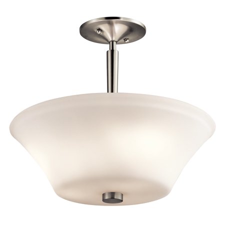 

Kichler 43669 Aubrey 3 Light Semi-Flush Ceiling Light - Nickel