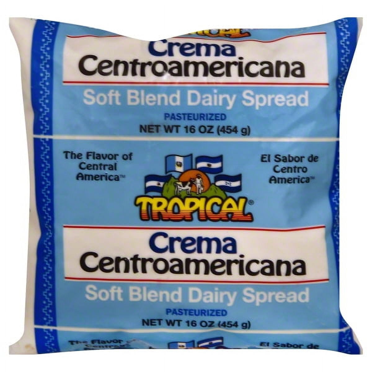 Tropical Crema Centroamericana, Soft Blend Dairy Spread, Pasteurized, 16 oz Bag