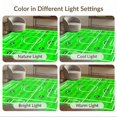 thumbnail image 7 of ODIKA 8'x10' Ultra-Soft Area Rug, Soccer Repeating Field Lines Aglity Theme Decorations Motif Bold None Washable, Bare feet friendly, Silk-Touch for Bedroom, Under Sectional, 7 of 7
