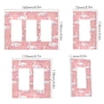 thumbnail image 2 of Yayeee Rocker Switch Wall Plate 1-Gang 4.6"x2.9" Home Decorative Outlet Cover, Pink Cartoon Swans Pattern, 2 of 6