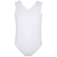 thumbnail image 3 of Tween Swimsuit White Girls 1 Piece Swimsuits Sleeveless Quick Dry Pool Parties Summer Beach Girls' Swimwear 11-12 Years, 3 of 4