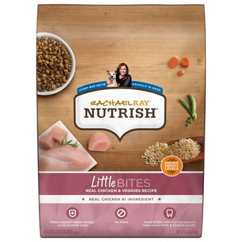 Rachael Ray sh Little Bites Small Breed Natural Dry Dog Food, Real Chicken & Veggies Recipe, 6 lbs (Packaging May Vary)