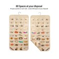 thumbnail image 2 of TSV Hanging Jewelry Organizer with 80 Pockets, Double Sided Closet Storage Bag for Earrings Necklace Bracelet Ring Accessory Display, 2 of 9