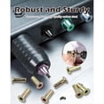 thumbnail image 2 of 50pcs Multi-Grip Rivet Nut Kit,5/16-18 Rivet Nut Pre-Bulbed Shank, Plus Nut Zinc Plated Flat Heads Threaded Insert Nut,50 pcs of 5/16-18 rivet nuts,Photo Color, 2 of 7