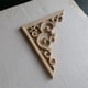 thumbnail image 5 of 4 Uds, Molduras de Madera Sin Pintar, CalcomaníAs, Apliques Europeos para Muebles, Armarios, Flores, Tallado en Madera, , 10Cm, 5 of 5
