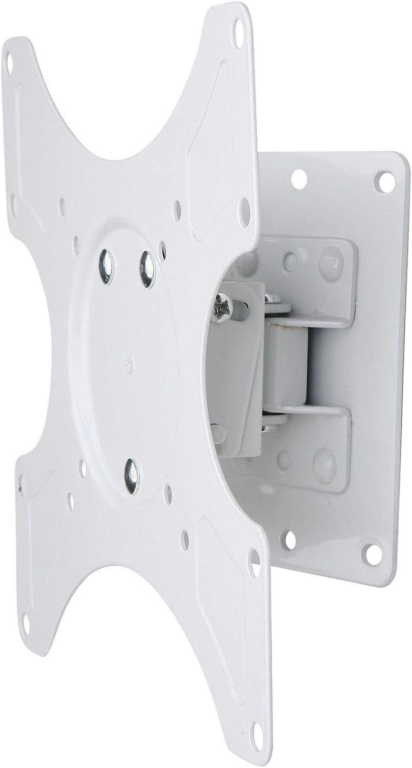 Techly Tilt & Swivel TV Wall Mount for 19" to 37" LCD/LED TVs VESA up to 200x200 mm, Holds up to 25 kg, White