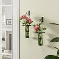 thumbnail image 6 of Danya B Wall Mount Hanging Cylinder Vase with Metal Cradle and Hook - Set of 2, 6 of 6