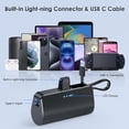 thumbnail image 2 of Cargador portátil Pxwaxpy 5200mAh con cable Tipo-C para iPhone, 2 of 9