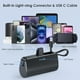 thumbnail image 2 of Cargador portátil Pxwaxpy 5200mAh con cable Tipo-C para iPhone, 2 of 9