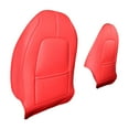 thumbnail image 2 of 1 par de protectores de patadas traseras de asiento de tamaño completo para Model Y Rojo Zulema Almohadilla antigolpes, 2 of 8