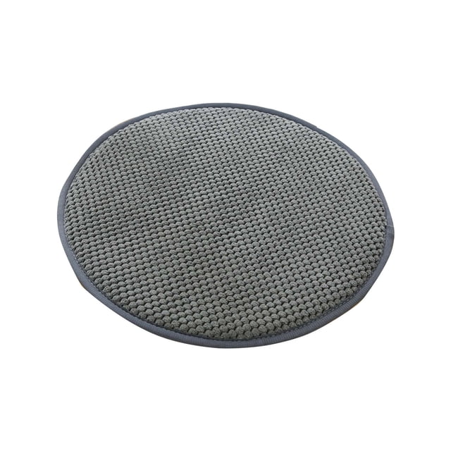 Taburete redondo de madera maciza, cojín para silla, almohadilla de asiento redonda de esponja gruesa para sentarse en el suelo, cojín suave de terciopelo para el hogar, oficina, juegos, cojín de