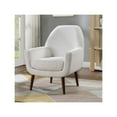 thumbnail image 2 of Comfort Pointe Polaris Mid-Century Style White Boucle Fabric Arm Chair, 2 of 4