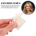 thumbnail image 4 of 2 horquillas de lujo con forma de peine y perlas para el pelo, para novia, tocado de perlas., 4 of 7