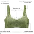 thumbnail image 2 of Sujetador push-up sin aros para mujer, ajustable, transpirable, fino, con copa de cristal, talla grande, pecho grande, sujetador pequeño, 2 of 6