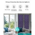 thumbnail image 4 of Window Privacy Film Halloween Stained Glass Window Film Decorative Sun Block Window Cover Purple Black Haunted-House Fall Seasonal Window Clings Static Adhesive Sticker for Bathroom 17.7"x78.7", 4 of 7