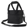 thumbnail image 1 of Bolsa para bebidas familiar de 4 compartimentos, color negro, reutilizable con asa, portátil, con divisores ajustables, ideal como regalo. Fabricada, 1 of 8