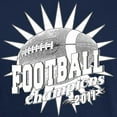 thumbnail image 3 of CafePress - Football Champions 2011 Dark T Shirt - Men's Classic Graphic Cotton T-Shirt, 3 of 4