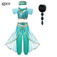 thumbnail image 3 of Disfraz de princesa Disney para niña, lámpara mágica de Jasmine Aladdín, ropa de fiesta de Carnaval y Halloween, Vestidos para niños pequeños, Cosplay de cumpleaños, 3 of 5