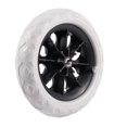 thumbnail image 3 of 3X Rueda de Carrito de Compras Rueda de Espuma de Nucleo de Plastico Negro Blanco, 3 of 5