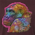 thumbnail image 2 of Colorful Neon Gorilla | Dean Russo Art Animal Lover Mens Premium Tri Blend T-Shirt, Cardinal, Medium, 2 of 6