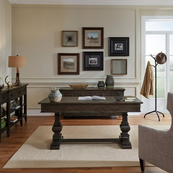 Paradise Valley 2 Piece Desk Set in Brown