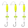 thumbnail image 1 of WFDC Catfish Rig Catfish Rigs,3 Packs Catfish Rattle Floater Strange Cat Fish Rig,Catfish Float Rigs Circle Hook,Rigs for Catfish Fishing 6/0 Circle Hooks,Catfishing Tackle,Yellow-6/0-3PCS, 1 of 4