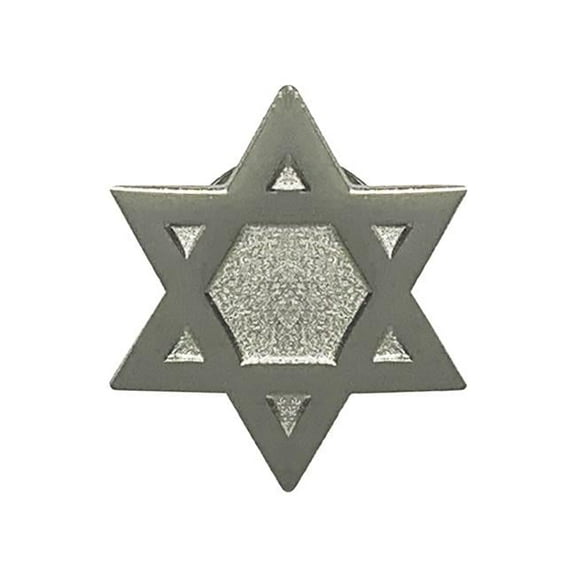 Lapel Pin - Star of David, Silver