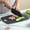 8.07*5.90*0.39in, variant on HOARBOEG 8.07*5.90*0.39in Marbled Chopping Board Plastic Kitchen Board Non-Slip Cutting Board for Cutting Vegetables Meat Fruit, Black