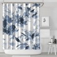 thumbnail image 2 of Waterproof Botanical Leaves Floral Shower Curtain 72x84 Inch Boho Style Polyester Unique Shower Curtain for Bathroom Hotel Home Decor with 12 Plastic Hooks, 2 of 5