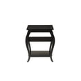 thumbnail image 4 of Kingfisher Lane Traditional Square 2 Shelf Wood End Table in Black, 4 of 5