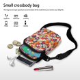 thumbnail image 7 of HELLHERO Flowers Pattern Mother's Day Double Zipper Travel Crossbody Purse Vintage for Travel, 7 of 7